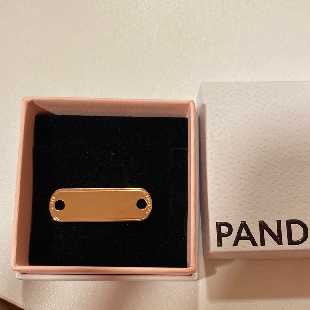 Pandora Gold Plate Charm